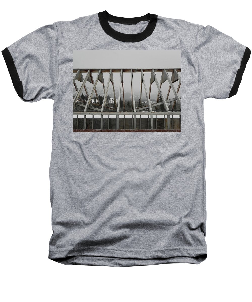 Architecture Baseball T-Shirt featuring the photograph Barge Tent by Cheryl Hoyle