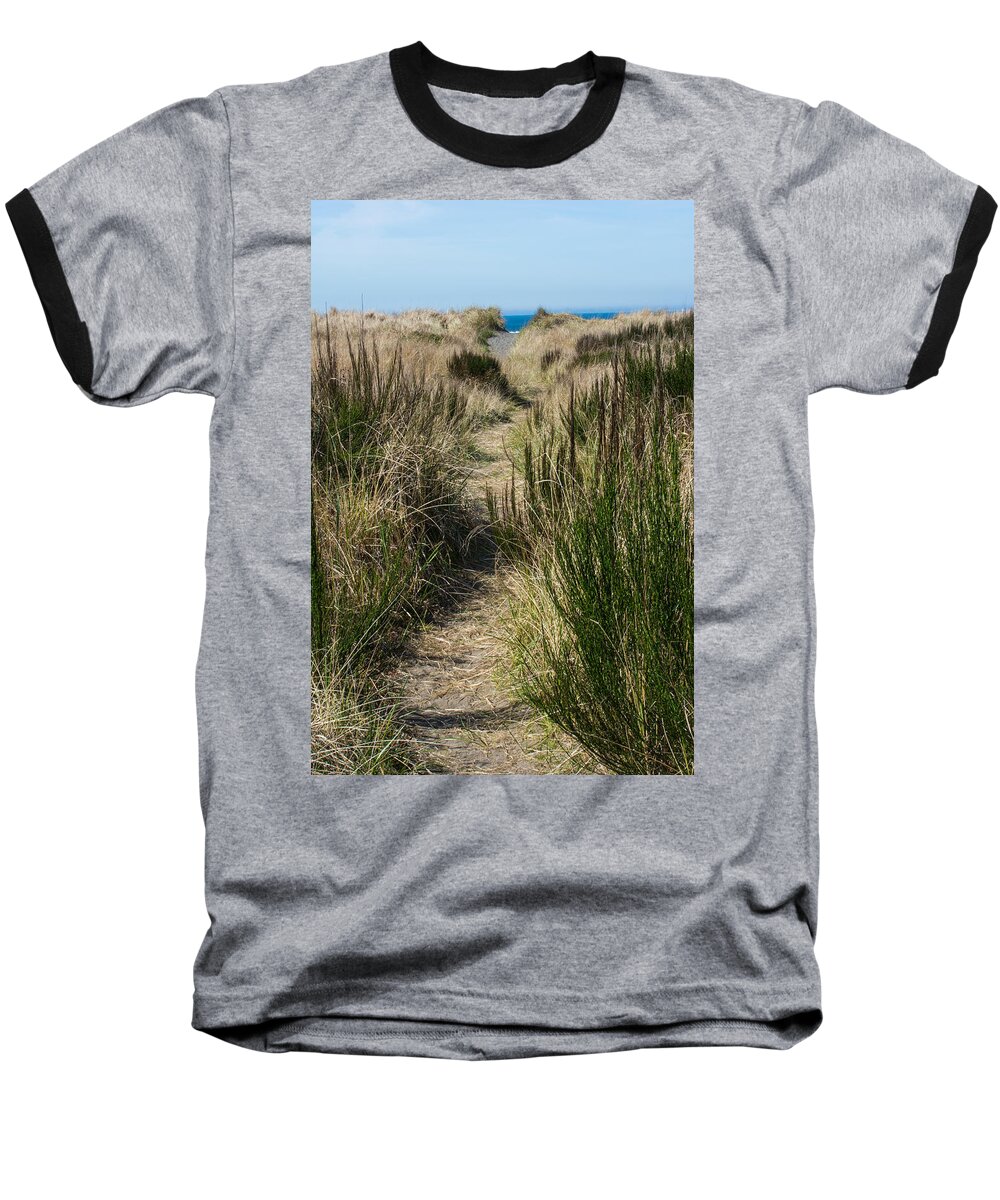 Westport Beach Baseball T-Shirt featuring the photograph Beach Trail by Tikvah's Hope