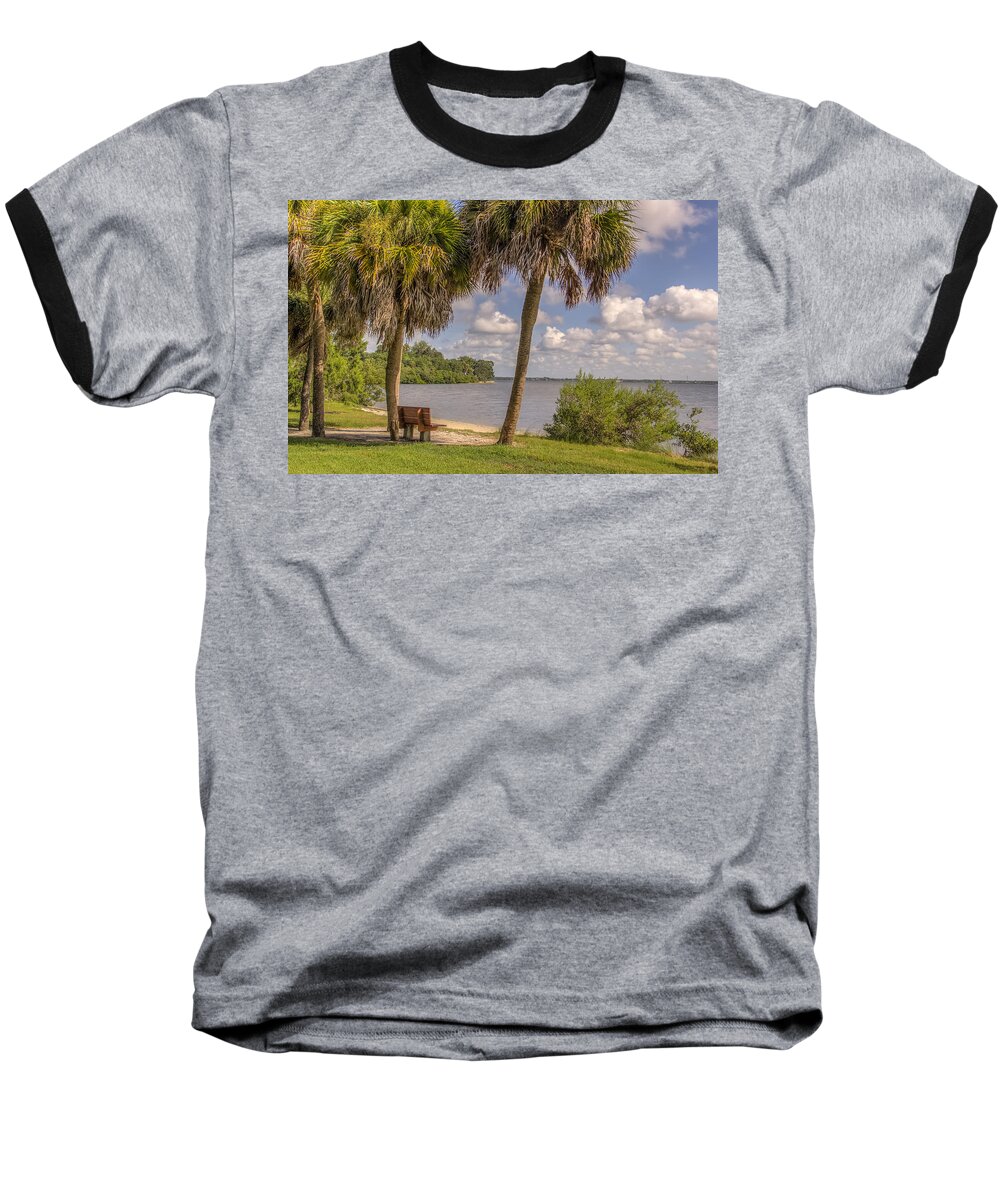 Florida Baseball T-Shirt featuring the photograph Beside the shore by Jane Luxton