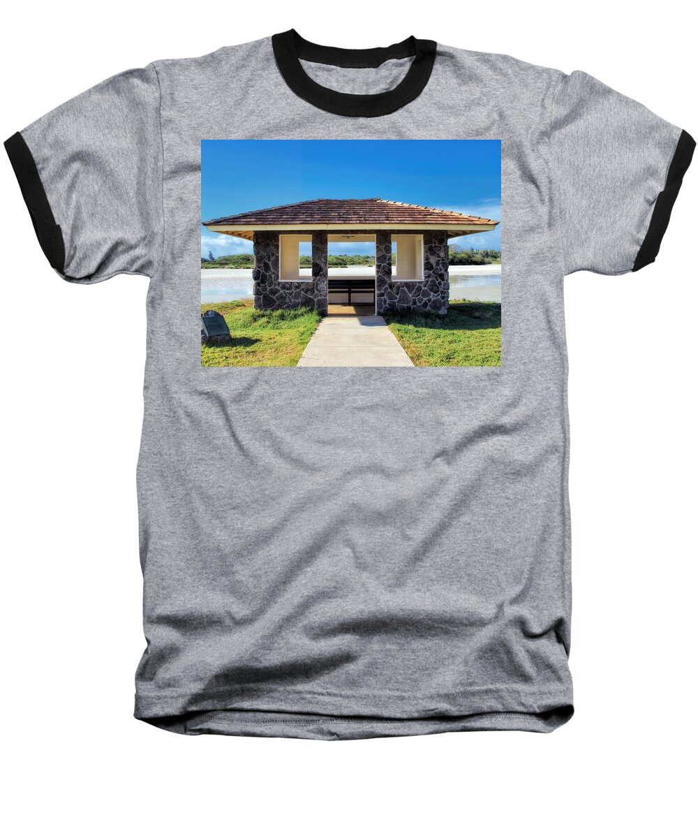 Shelter House Baseball T-Shirt featuring the photograph Bird Sanctuary 2 by Dawn Eshelman