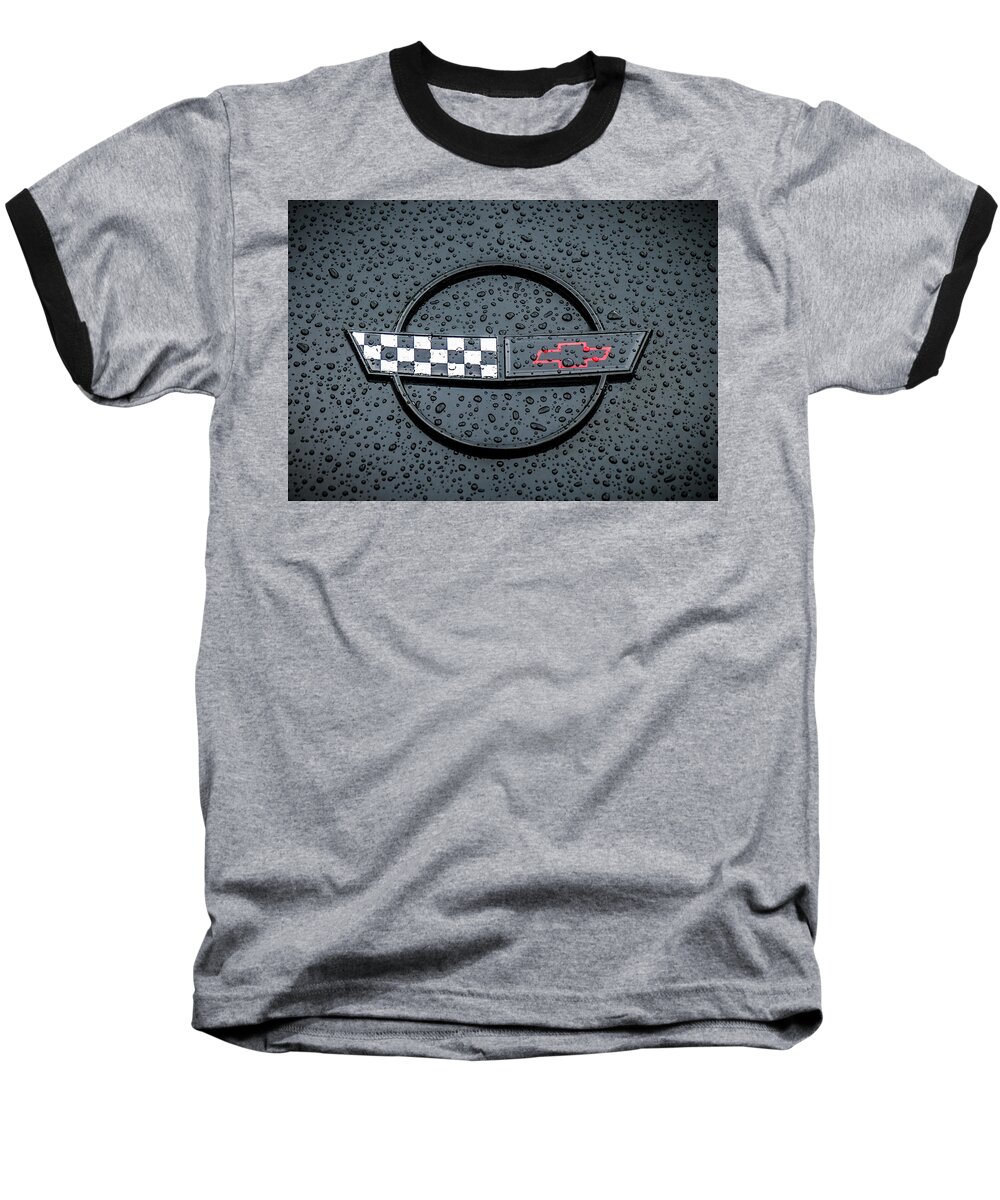 Chevrolet Baseball T-Shirt featuring the digital art Black Flag by Douglas Pittman