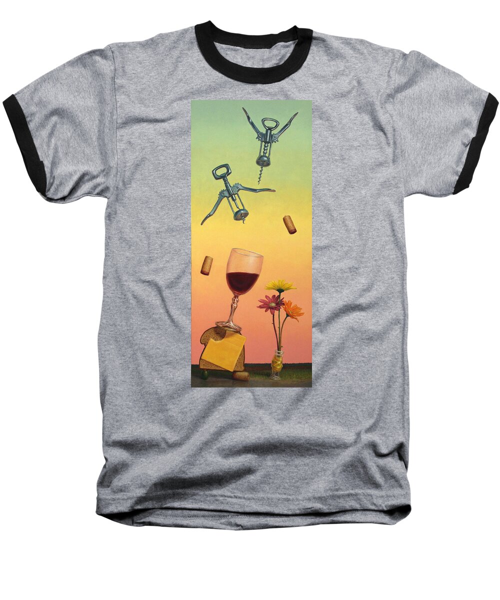 Still-life Baseball T-Shirt featuring the painting Body and Soul by James W Johnson