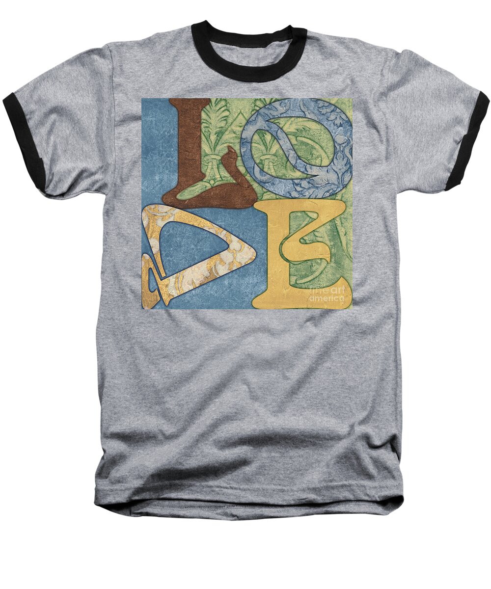 Love Baseball T-Shirt featuring the painting Bohemian Love by Debbie DeWitt
