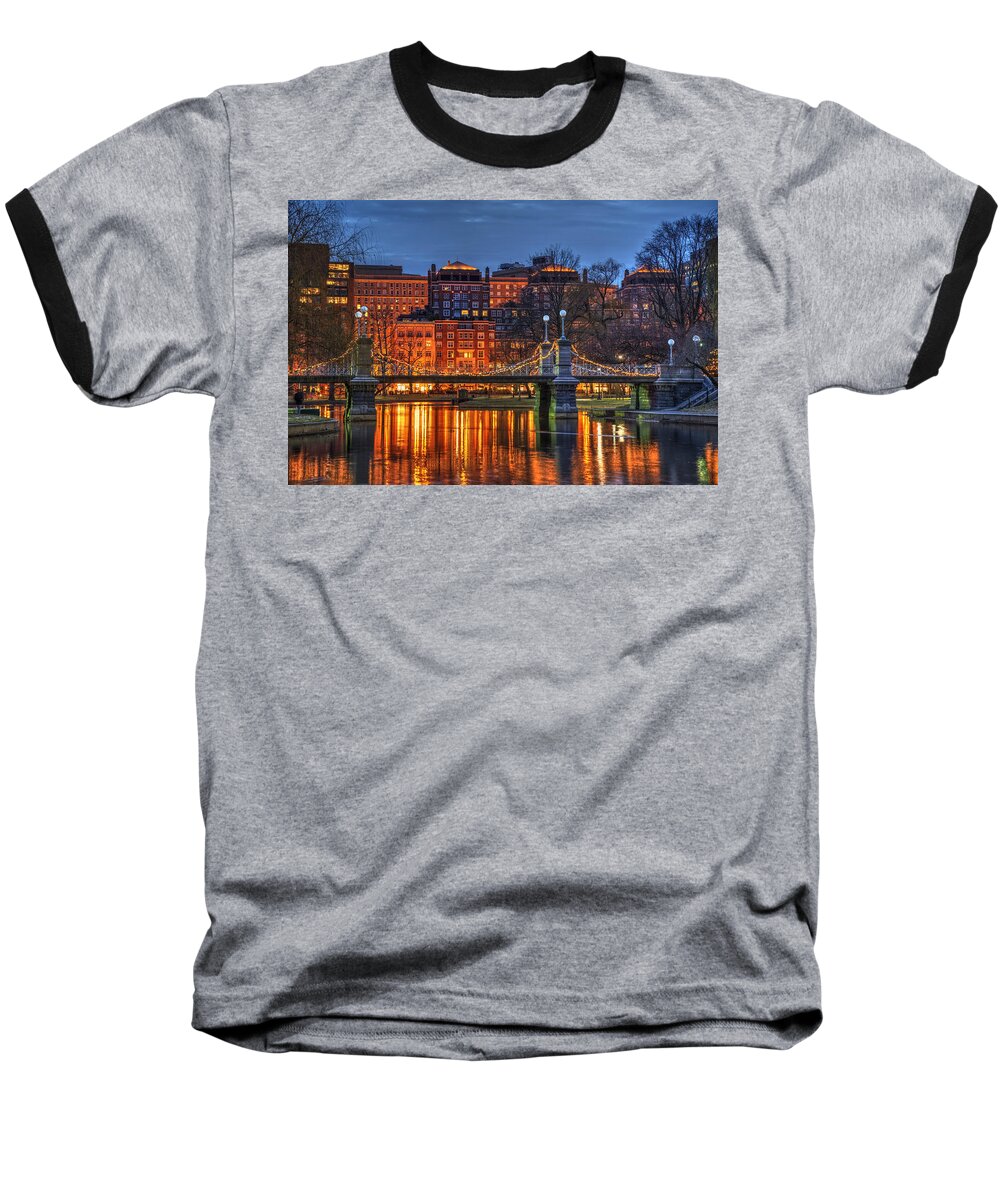 Boston Baseball T-Shirt featuring the photograph Boston Public Garden Lagoon by Joann Vitali