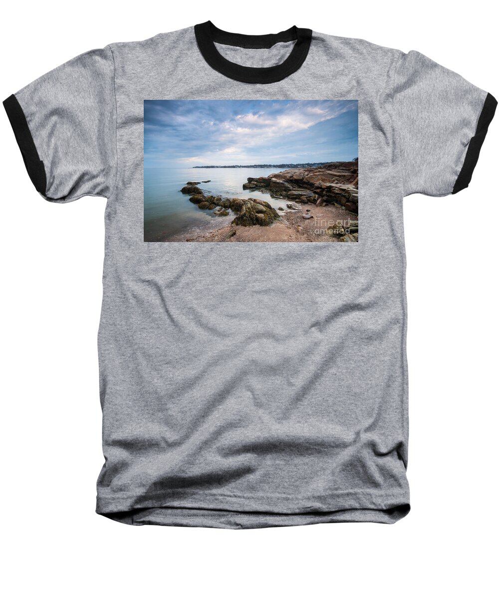Beach Baseball T-Shirt featuring the photograph Beach - Branford Point Serenity by JG Coleman