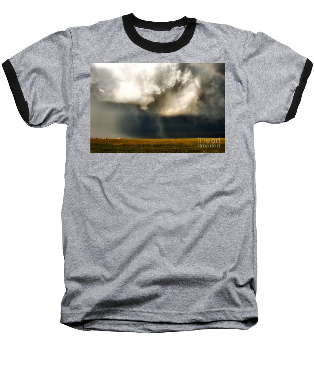 Landscape Baseball T-Shirt featuring the photograph Brewing Storm by Steven Reed
