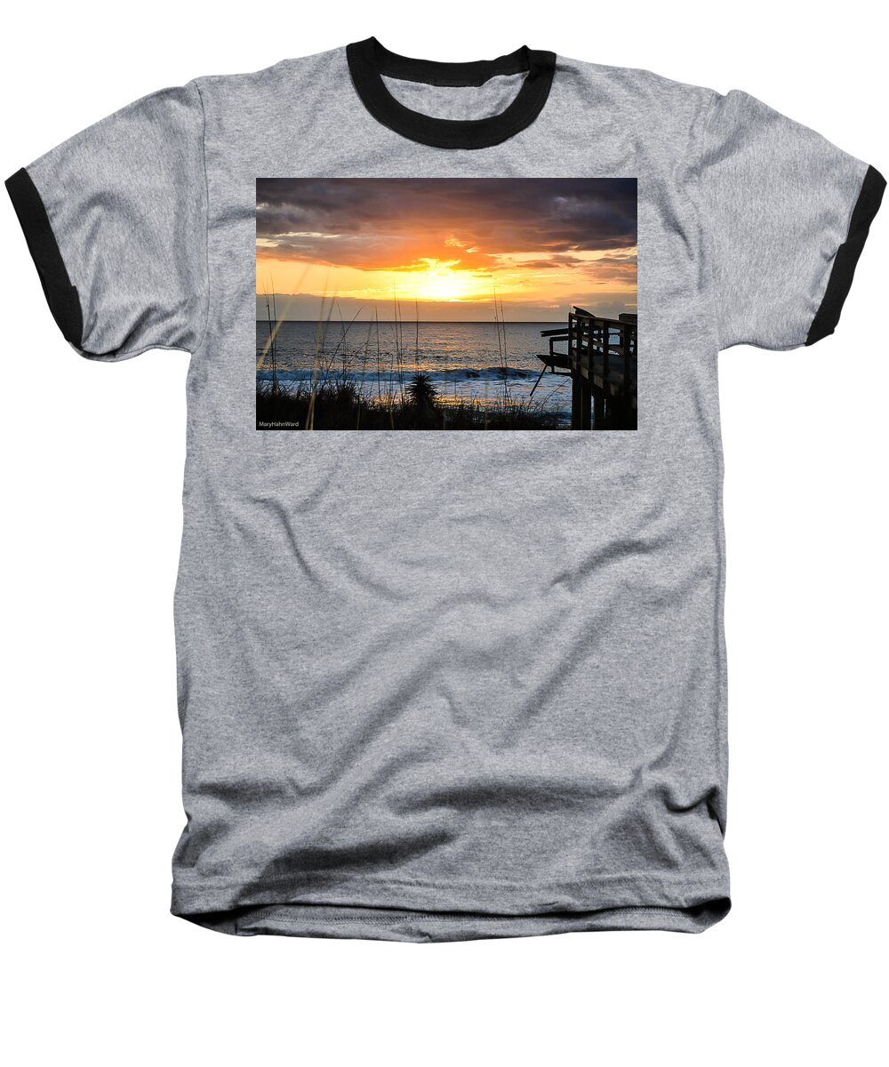 Sun Baseball T-Shirt featuring the photograph Morning Light #1 by Mary Hahn Ward