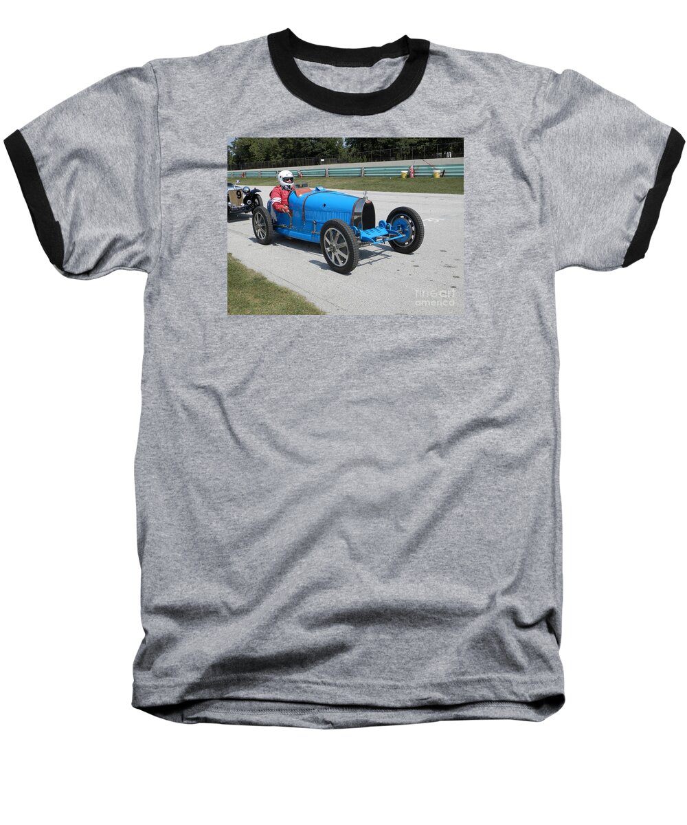 Bugatti Baseball T-Shirt featuring the photograph Bugatti Type 35 Racer by Neil Zimmerman