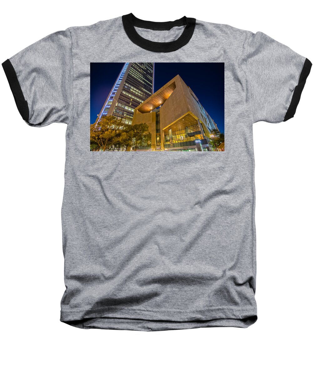 And Architecture Baseball T-Shirt featuring the photograph Buildings And Architecture Around Mint Museum In Charlotte North by Alex Grichenko
