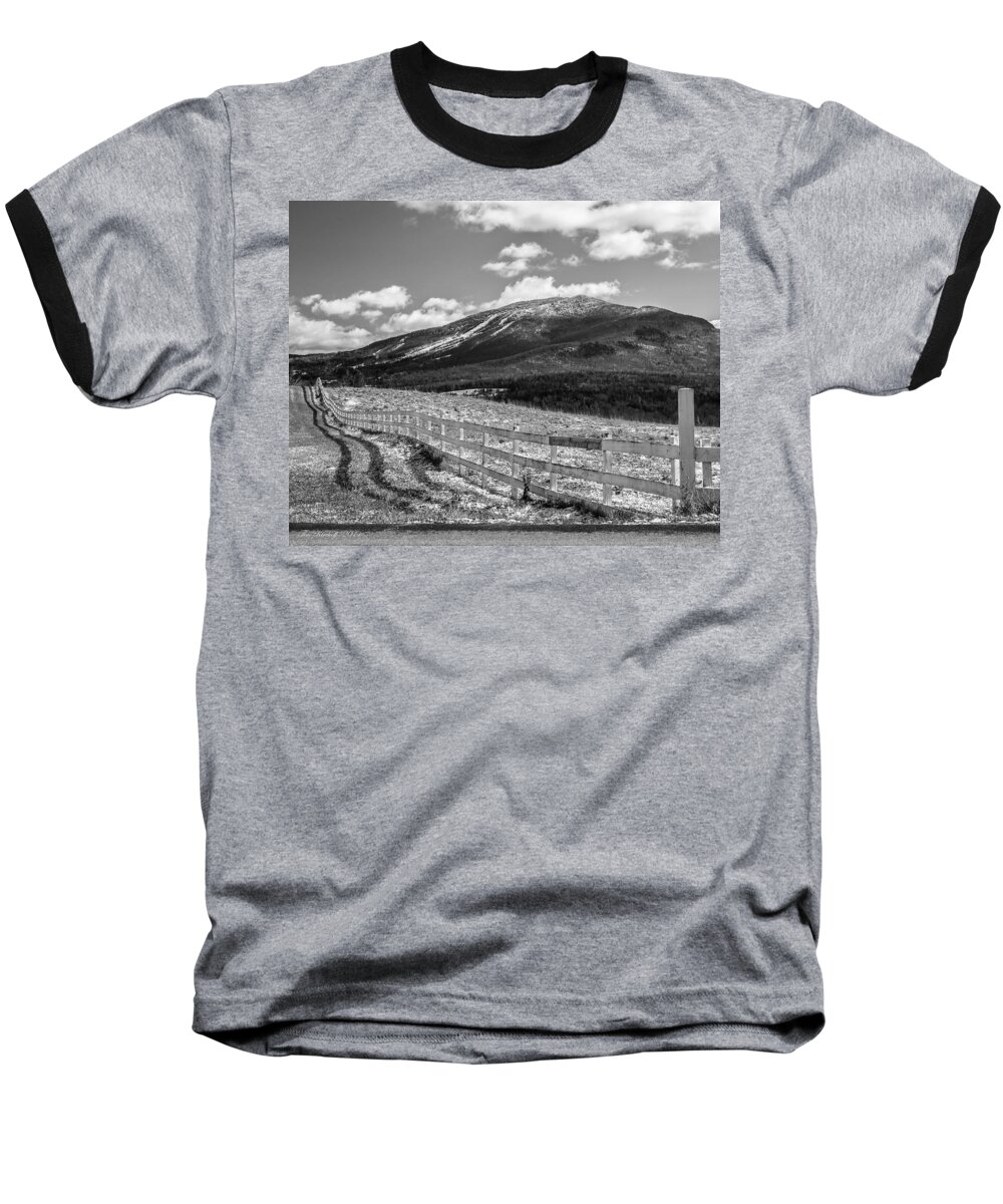Vermont Baseball T-Shirt featuring the photograph Burke Behind the Fence by Tim Kirchoff