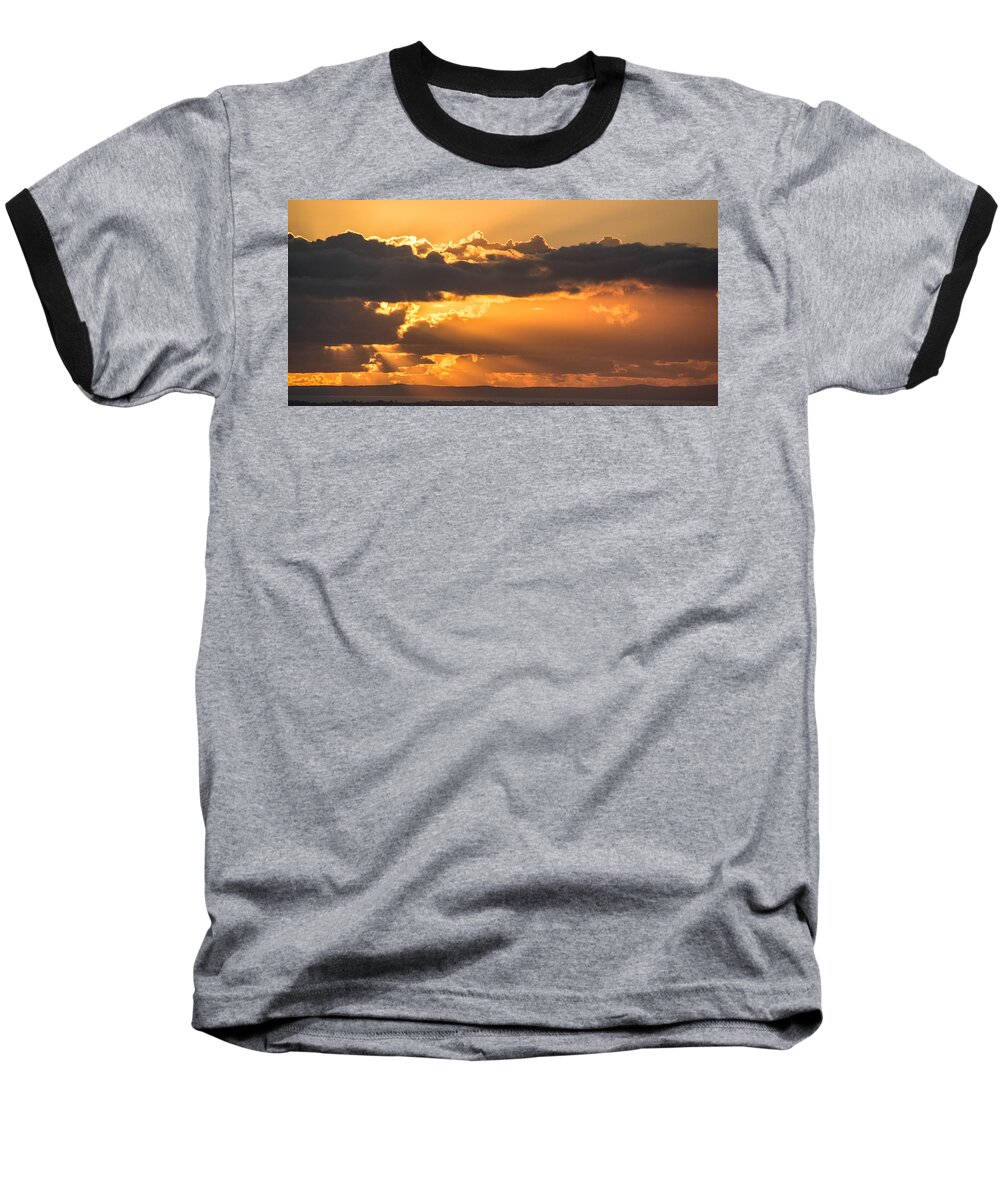 Sunset Baseball T-Shirt featuring the photograph The Trumpet Sound by Parker Cunningham