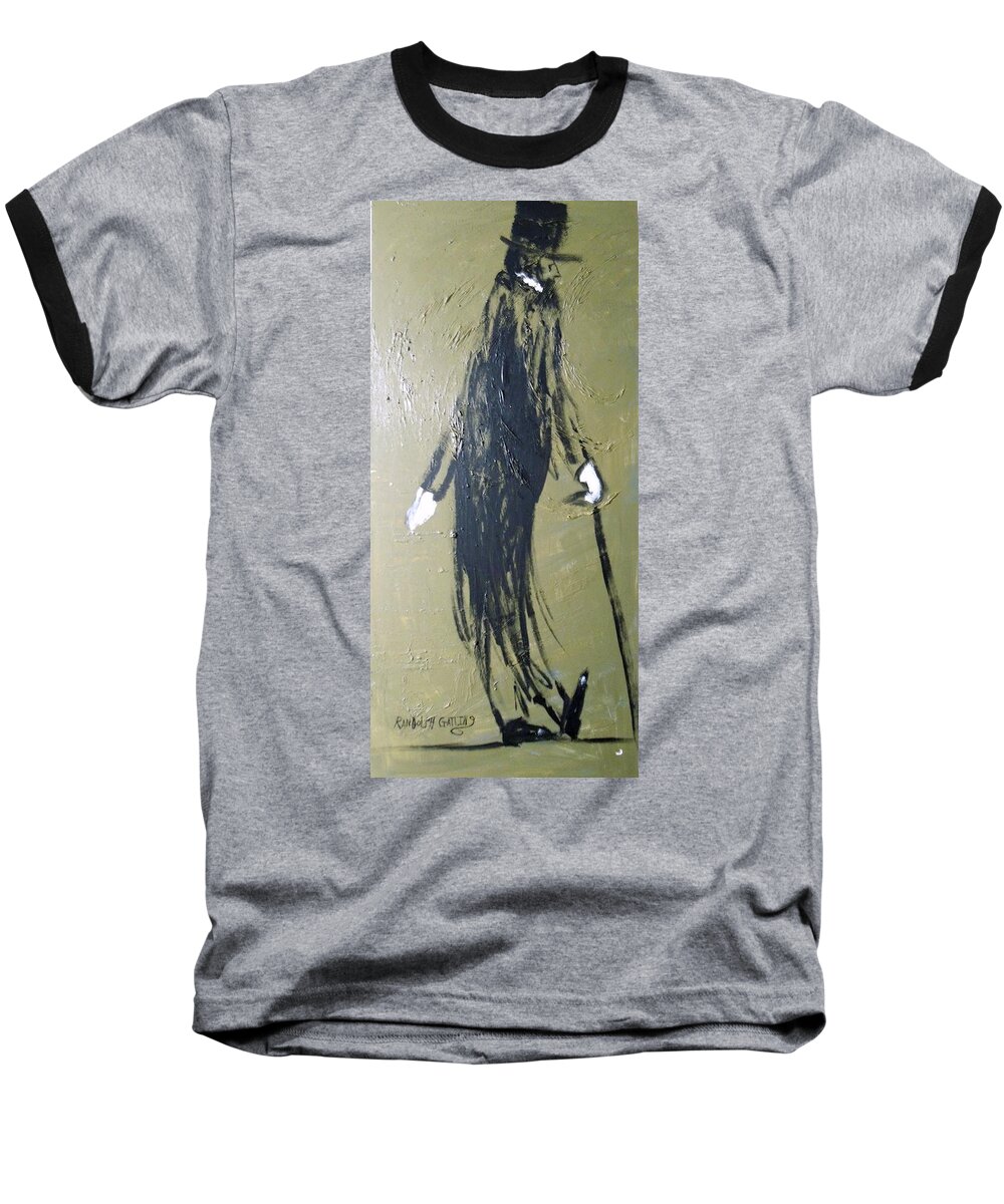 Suit Baseball T-Shirt featuring the painting Business Man by Randolph Gatling