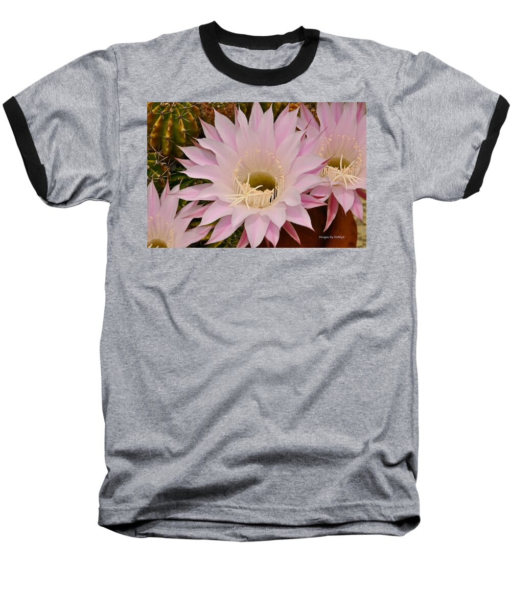 Cactus Baseball T-Shirt featuring the photograph Cactus in the Backyard by Debby Pueschel
