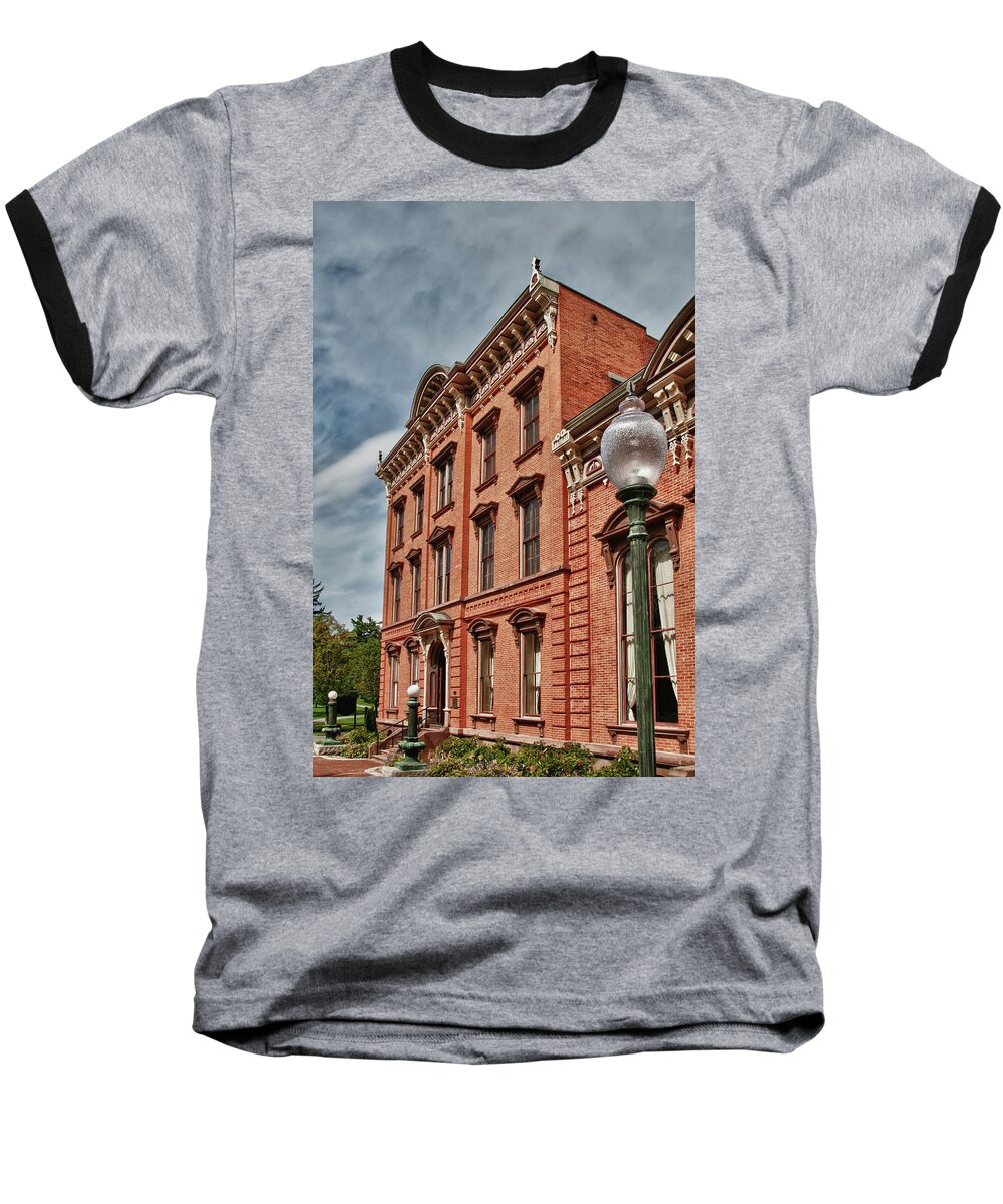 Congress Park Baseball T-Shirt featuring the photograph Canfield Casino 8802 by Guy Whiteley