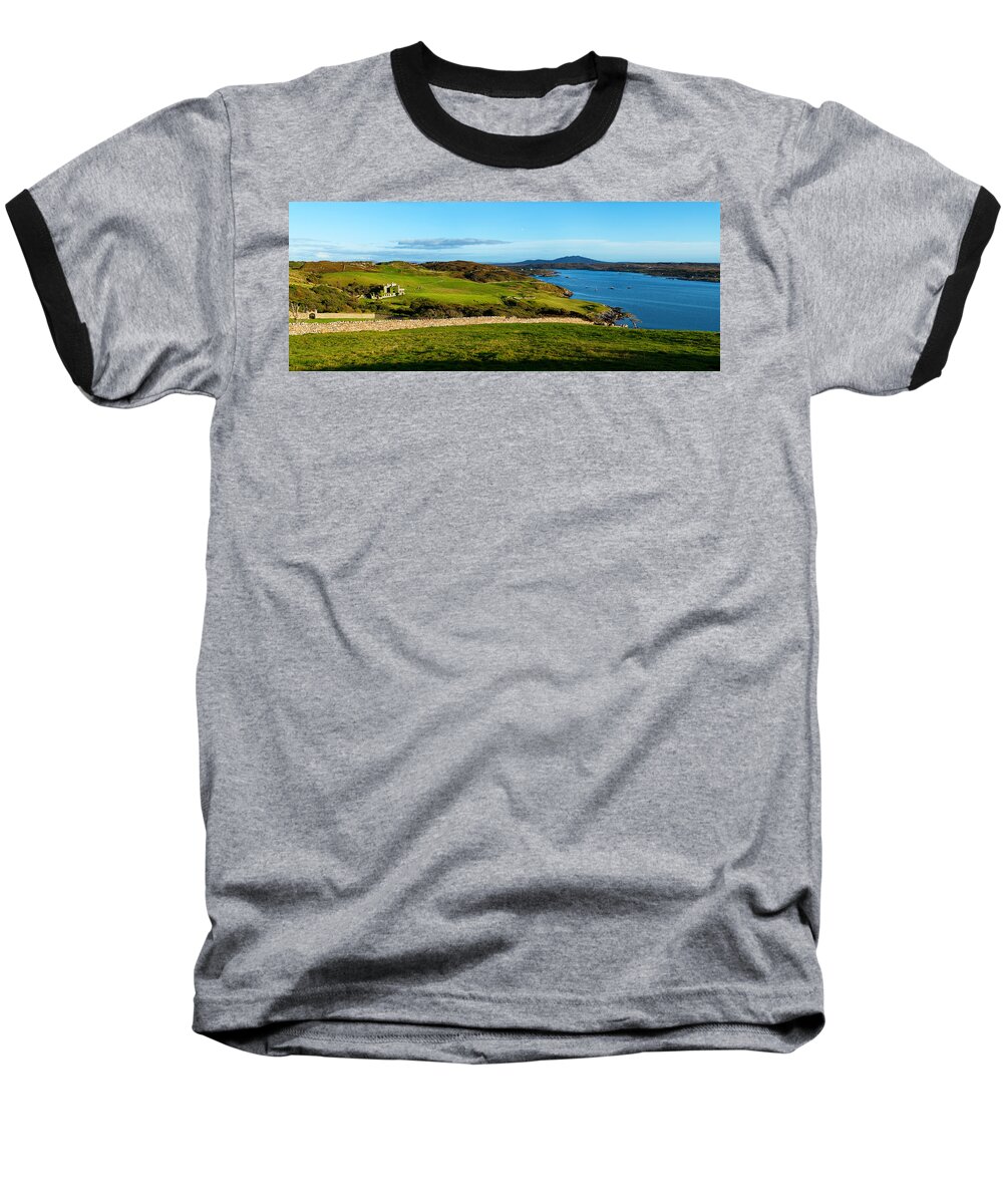 Photography Baseball T-Shirt featuring the photograph Castle On A Hill, Clifden Castle by Panoramic Images