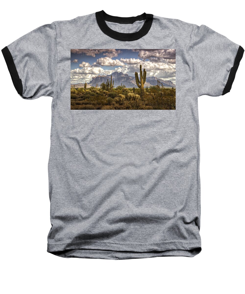 Arizona Baseball T-Shirt featuring the photograph Chasing Clouds Two by Saija Lehtonen