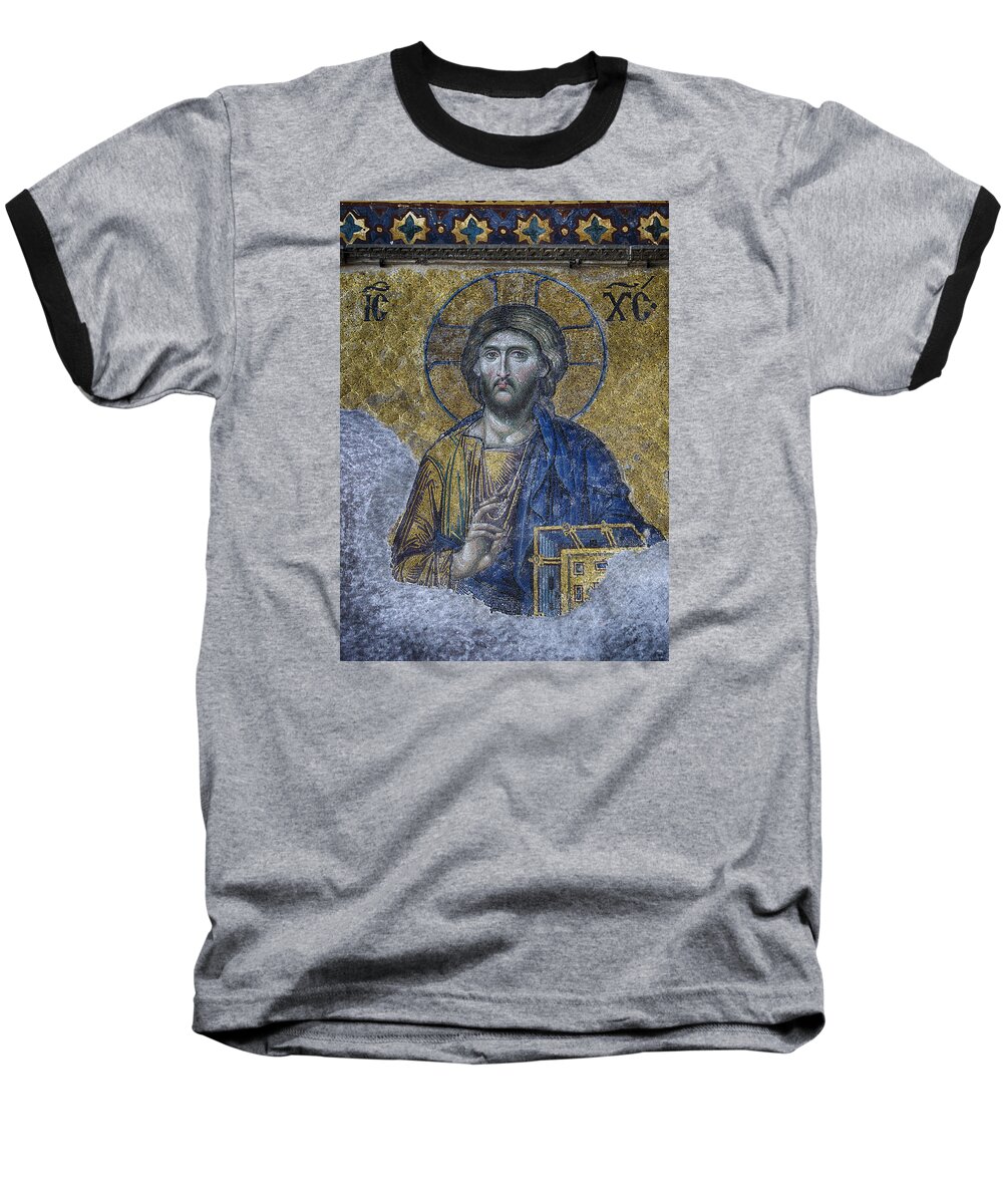 Jesus Baseball T-Shirt featuring the photograph Christ Pantocrator III by Stephen Stookey
