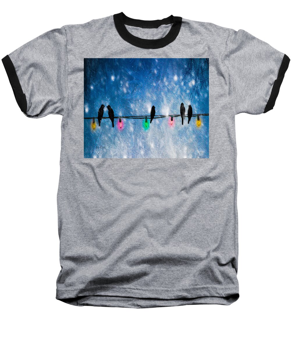Christmas Lights Baseball T-Shirt featuring the photograph Christmas Lights by Bob Orsillo
