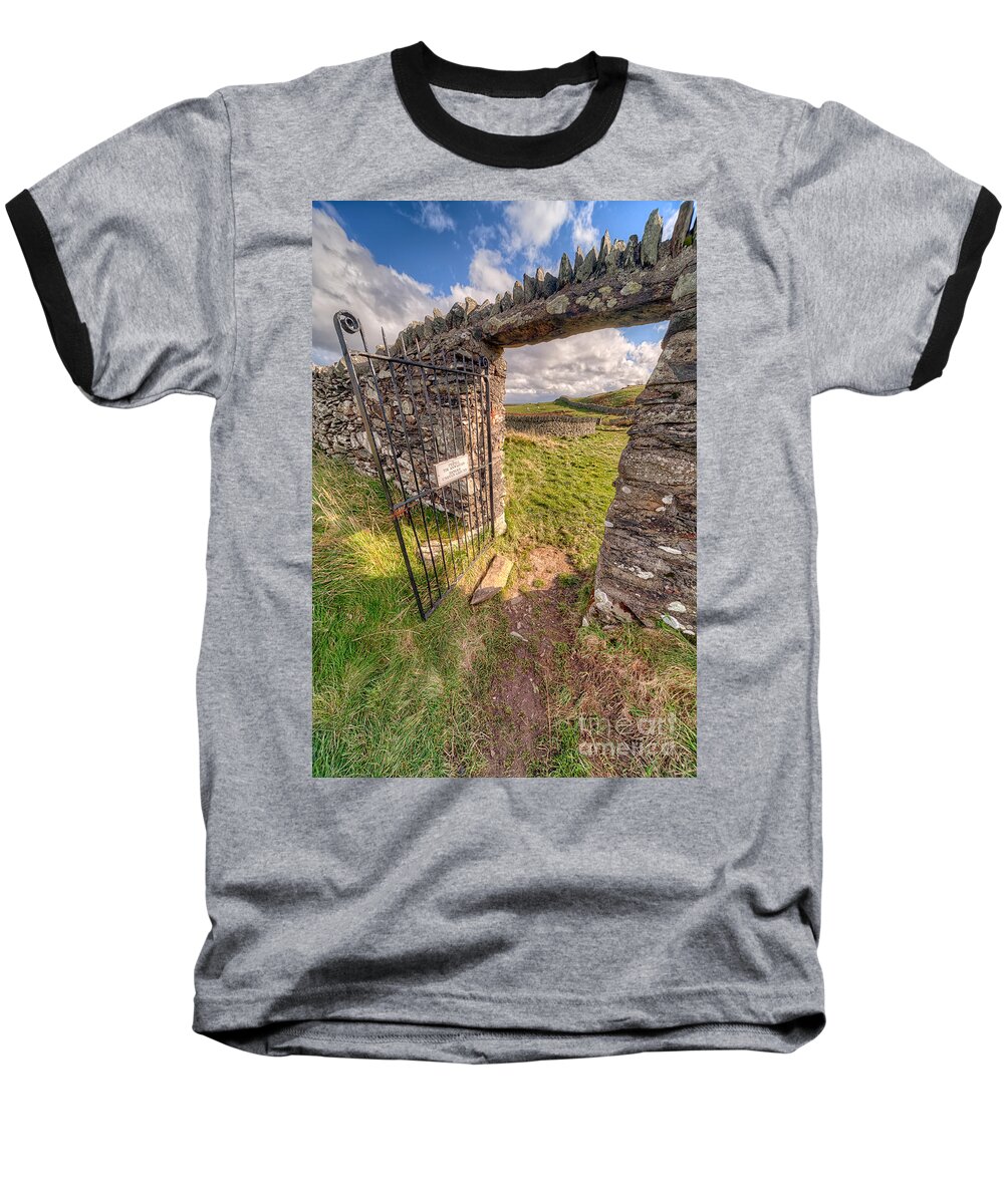 Architecture Baseball T-Shirt featuring the photograph Church Gate by Adrian Evans