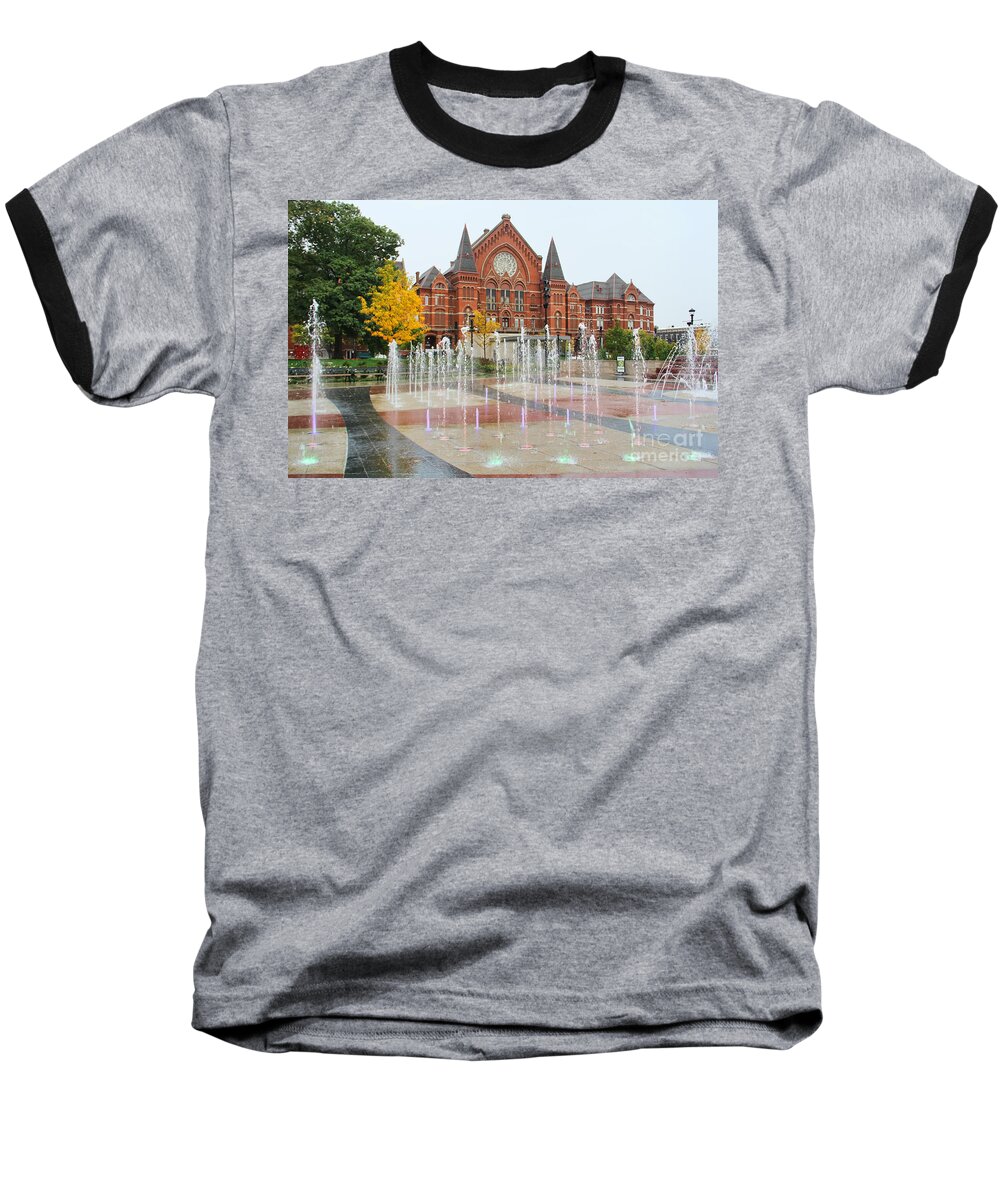 Cincinnati Music Hall Baseball T-Shirt featuring the photograph Cincinnati Music Hall 0001 by Jack Schultz