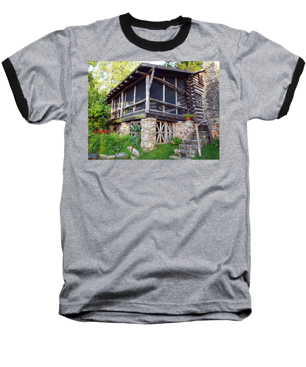 Cabins Baseball T-Shirt featuring the photograph Closer View Of The Cabin by Robert Margetts