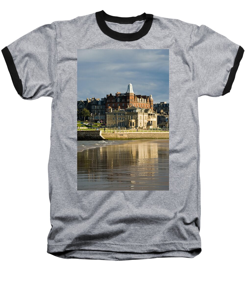 St. Andrews Baseball T-Shirt featuring the photograph Club House St Andrews by Jeremy Voisey