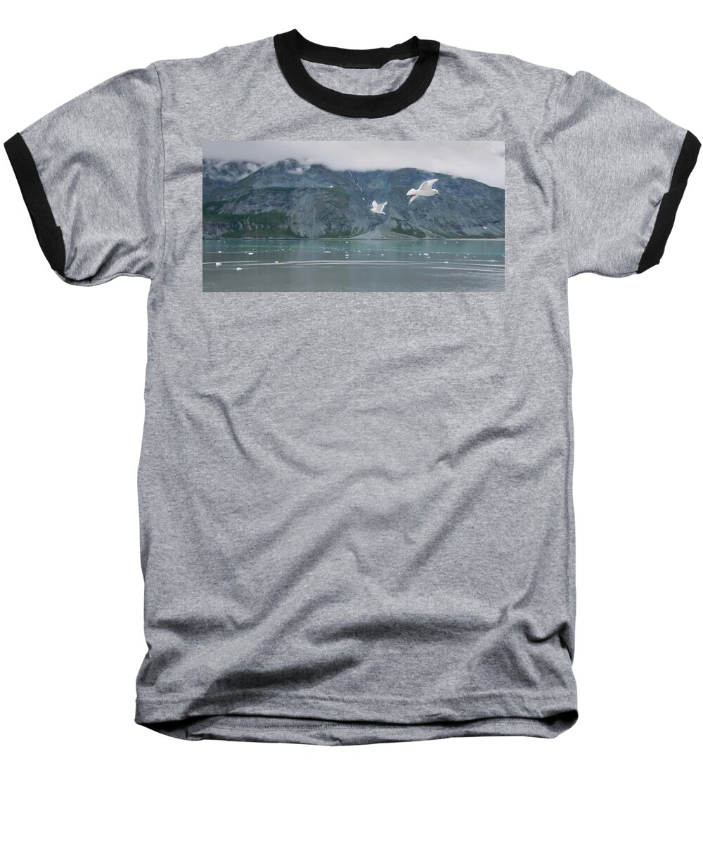 Alaska Baseball T-Shirt featuring the photograph Colors of Alaska - Glacier Bay by Natalie Rotman Cote