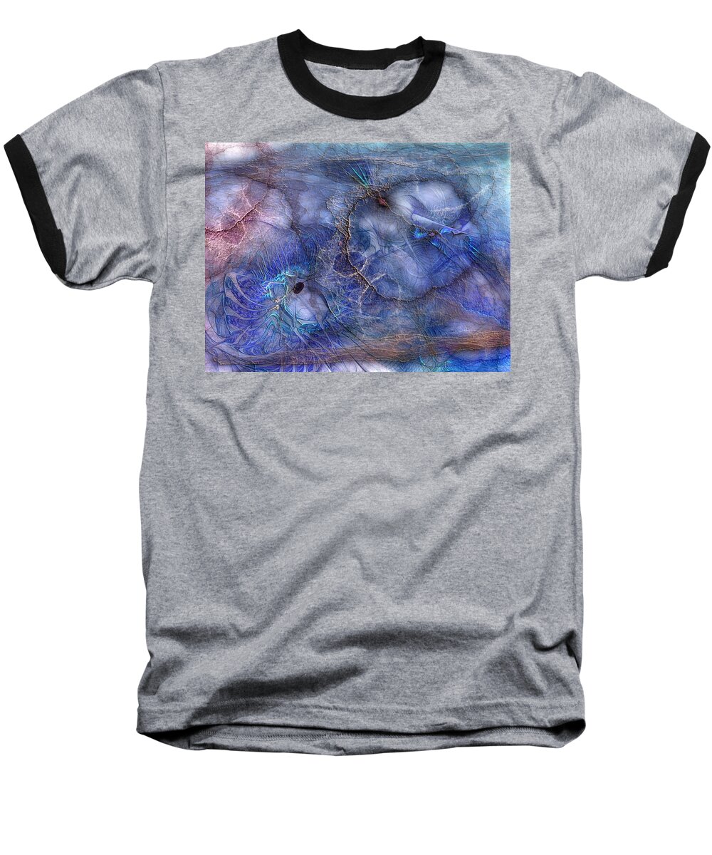 Abstract Baseball T-Shirt featuring the digital art Composition For Coltrane by Casey Kotas