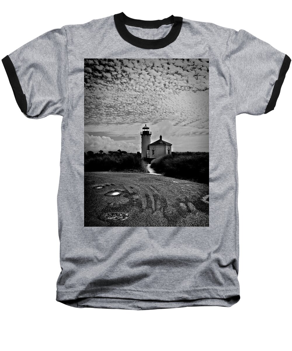 Coquille River Baseball T-Shirt featuring the photograph Coquille River Lighthouse by Melanie Lankford Photography