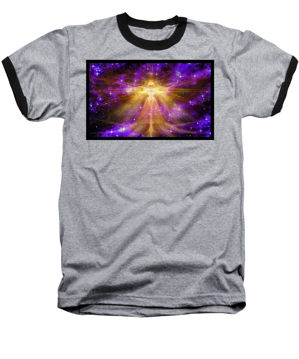 Corporate Baseball T-Shirt featuring the digital art Cosmic Angel by Shawn Dall