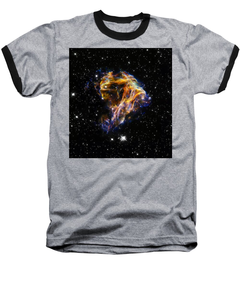 Nebula Baseball T-Shirt featuring the photograph Cosmic Heart by Jennifer Rondinelli Reilly - Fine Art Photography