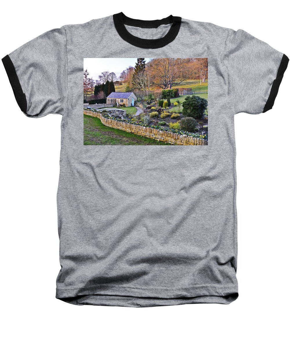 Travel Baseball T-Shirt featuring the photograph Cotswold Cottage by Elvis Vaughn