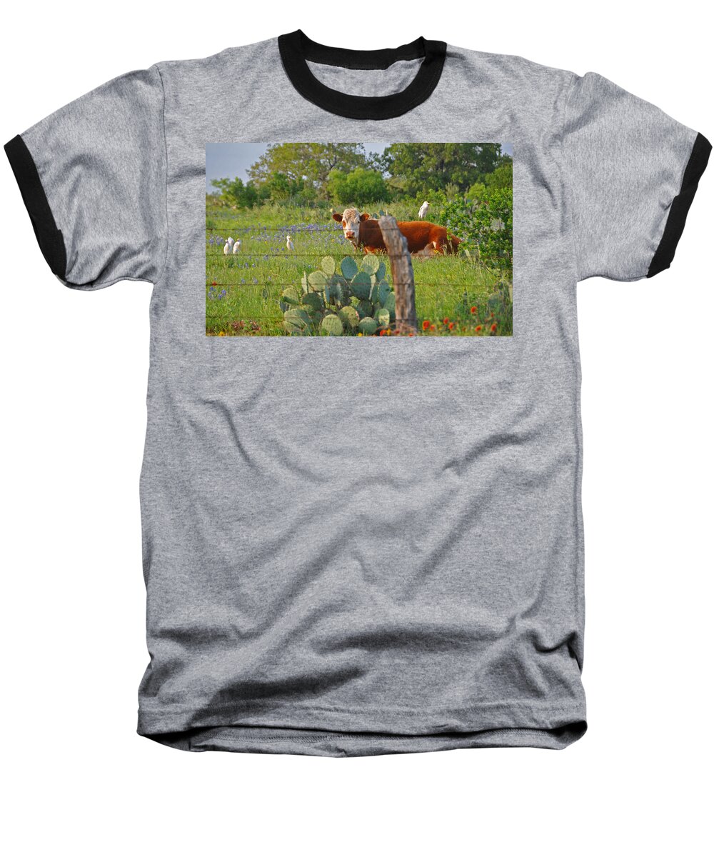 Texas Baseball T-Shirt featuring the photograph Country Friends by Lynn Bauer