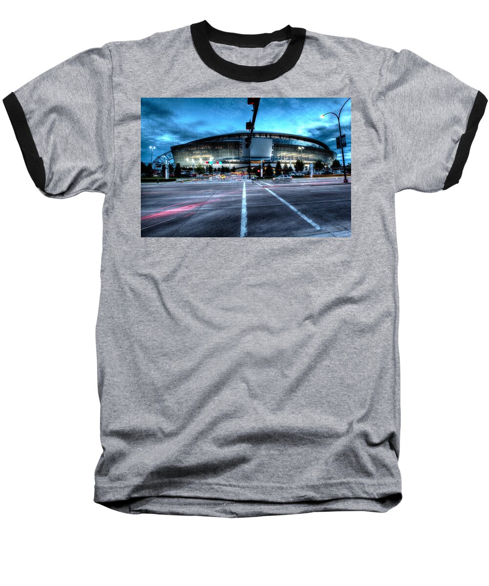 Dallas Cowboys Baseball T-Shirt featuring the photograph Cowboys Stadium pregame by Jonathan Davison