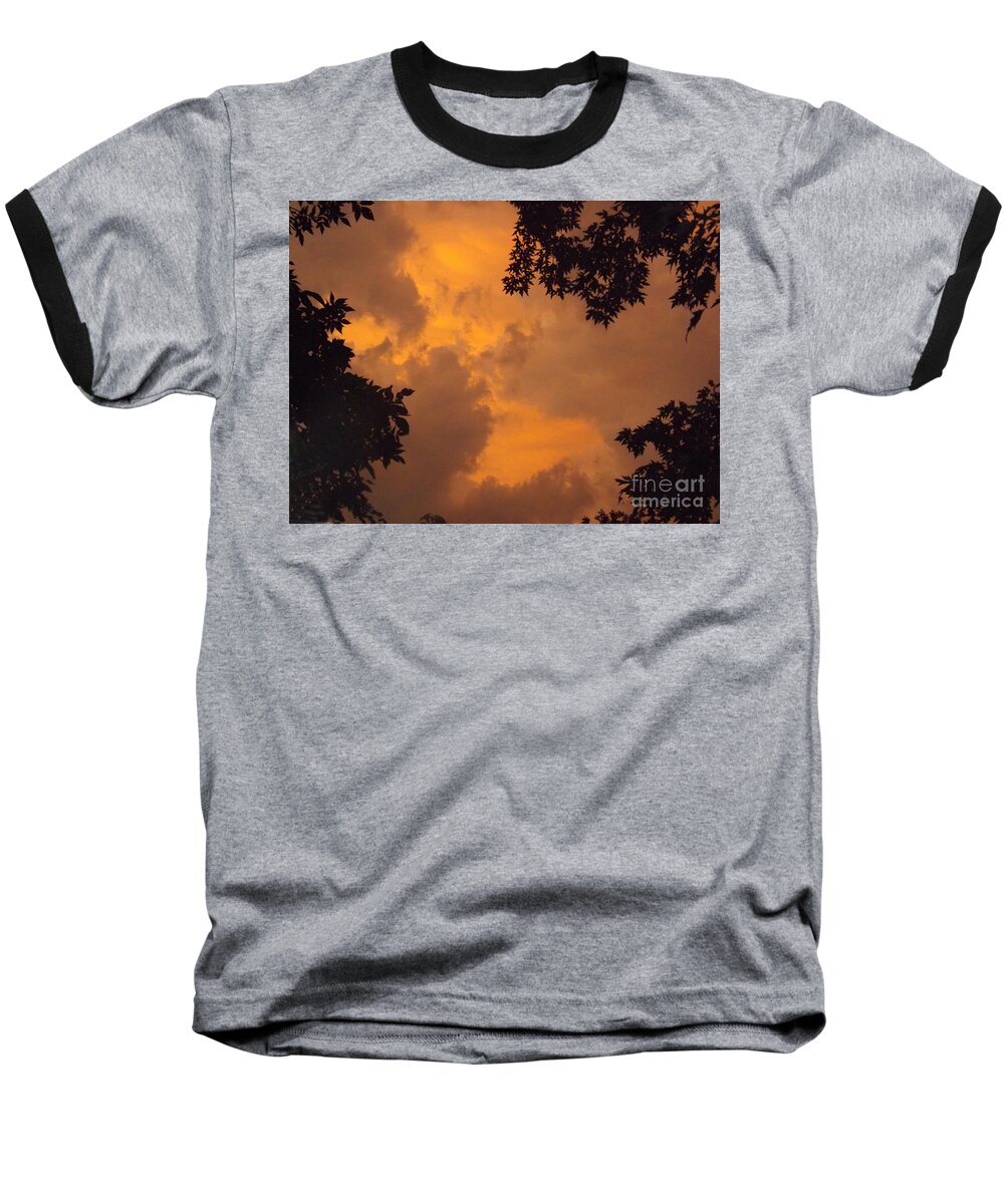 Cloud Baseball T-Shirt featuring the photograph Cresting the Storm Clouds by Brenda Brown
