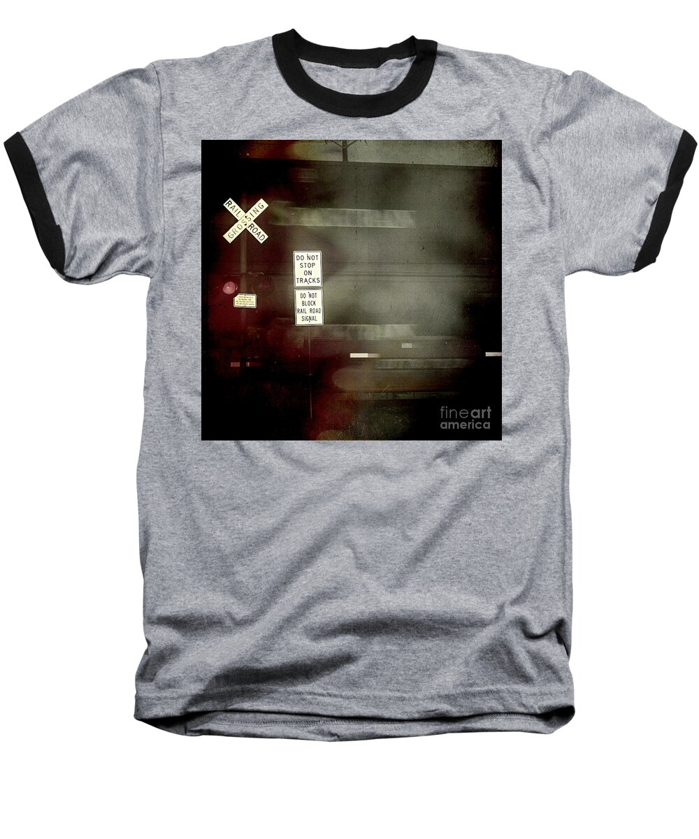 City Baseball T-Shirt featuring the photograph Crossing the End by Trish Mistric