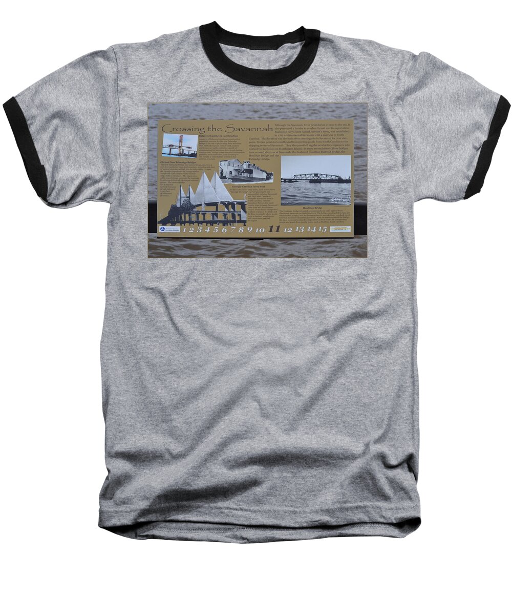 Savannah River Baseball T-Shirt featuring the photograph Crossing the Savannah by Tara Potts