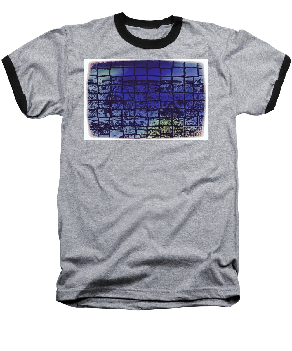 Cube Baseball T-Shirt featuring the digital art Cubik by HELGE Art Gallery