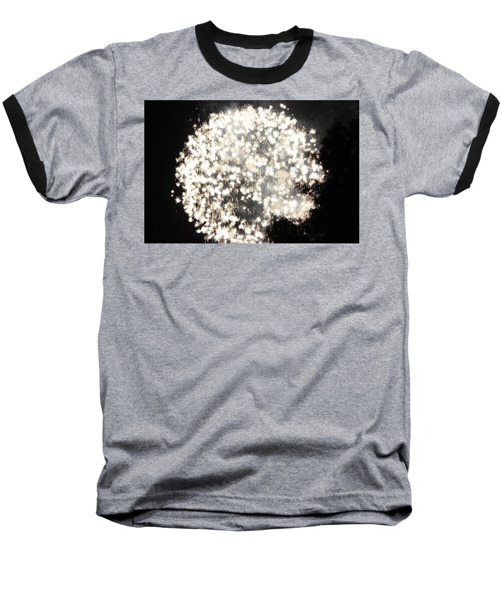 Dandelion Baseball T-Shirt featuring the photograph Dandelion Ablaze by Leigh Meredith