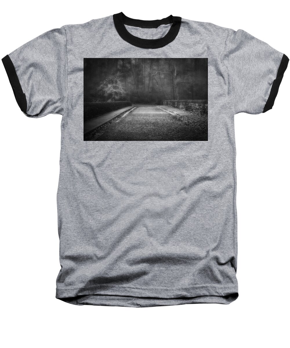 Landscape Baseball T-Shirt featuring the photograph Dark path by Rob Dietrich