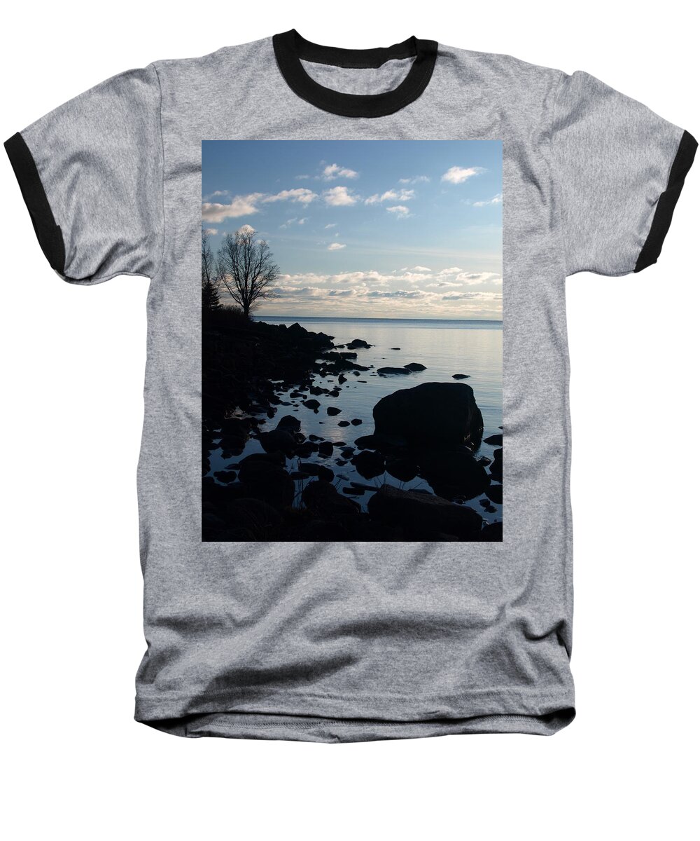 Jim Peterson Baseball T-Shirt featuring the photograph Dawn at the Cove by James Peterson