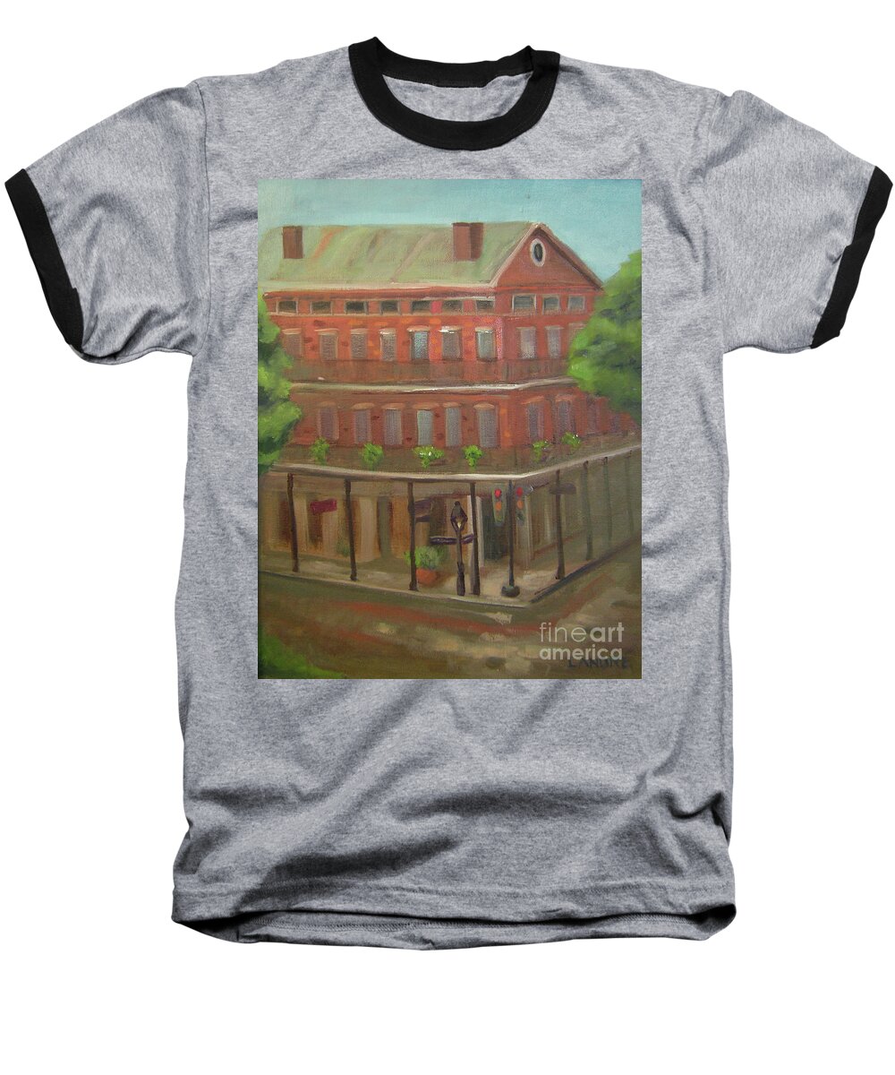 New Orleans Baseball T-Shirt featuring the painting Decatur by Lilibeth Andre