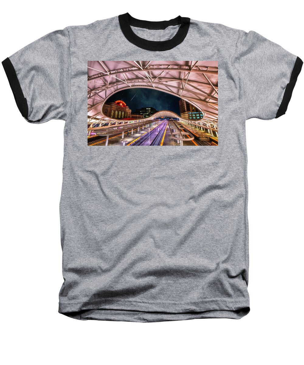 Denver Baseball T-Shirt featuring the photograph Denver Air Traveler by Darren White