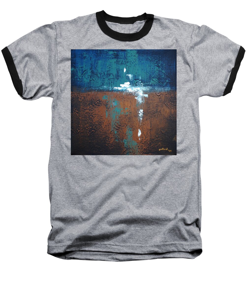 Abstract Baseball T-Shirt featuring the painting Disenchanted by Glenn Pollard