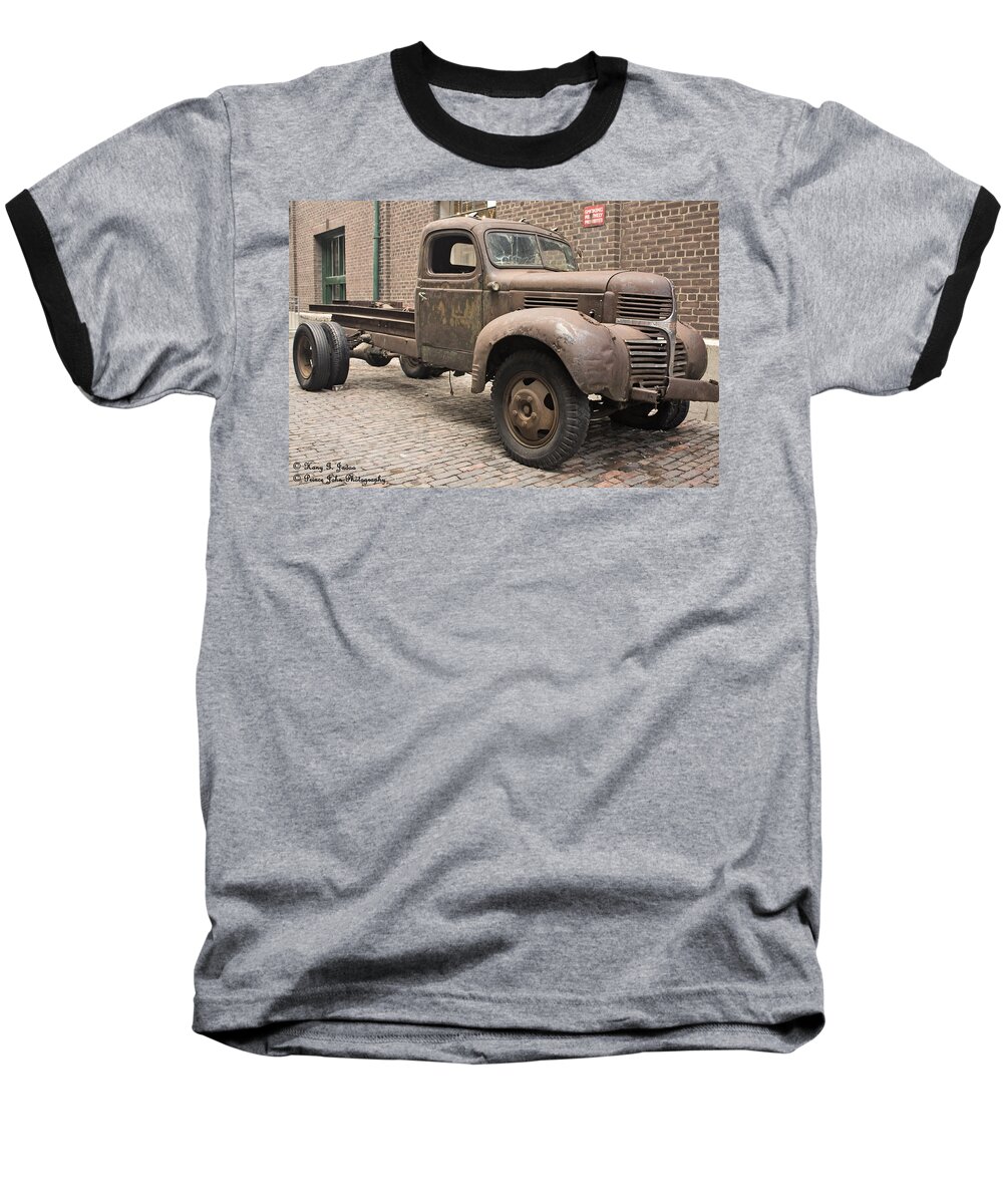 Dodge Baseball T-Shirt featuring the photograph Dodge Me In by Hany J