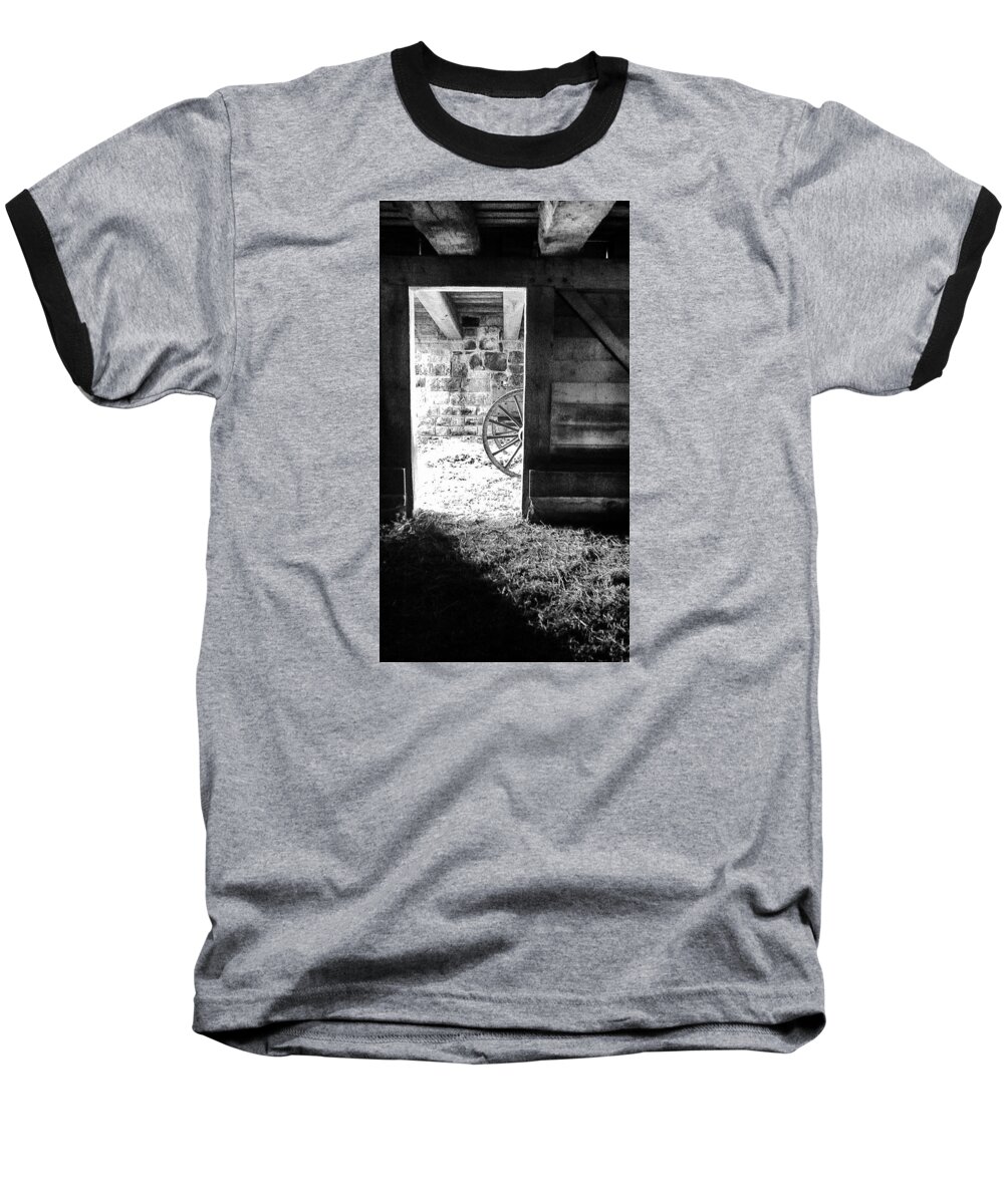 Barn Baseball T-Shirt featuring the photograph Doorway through Time by Daniel Thompson