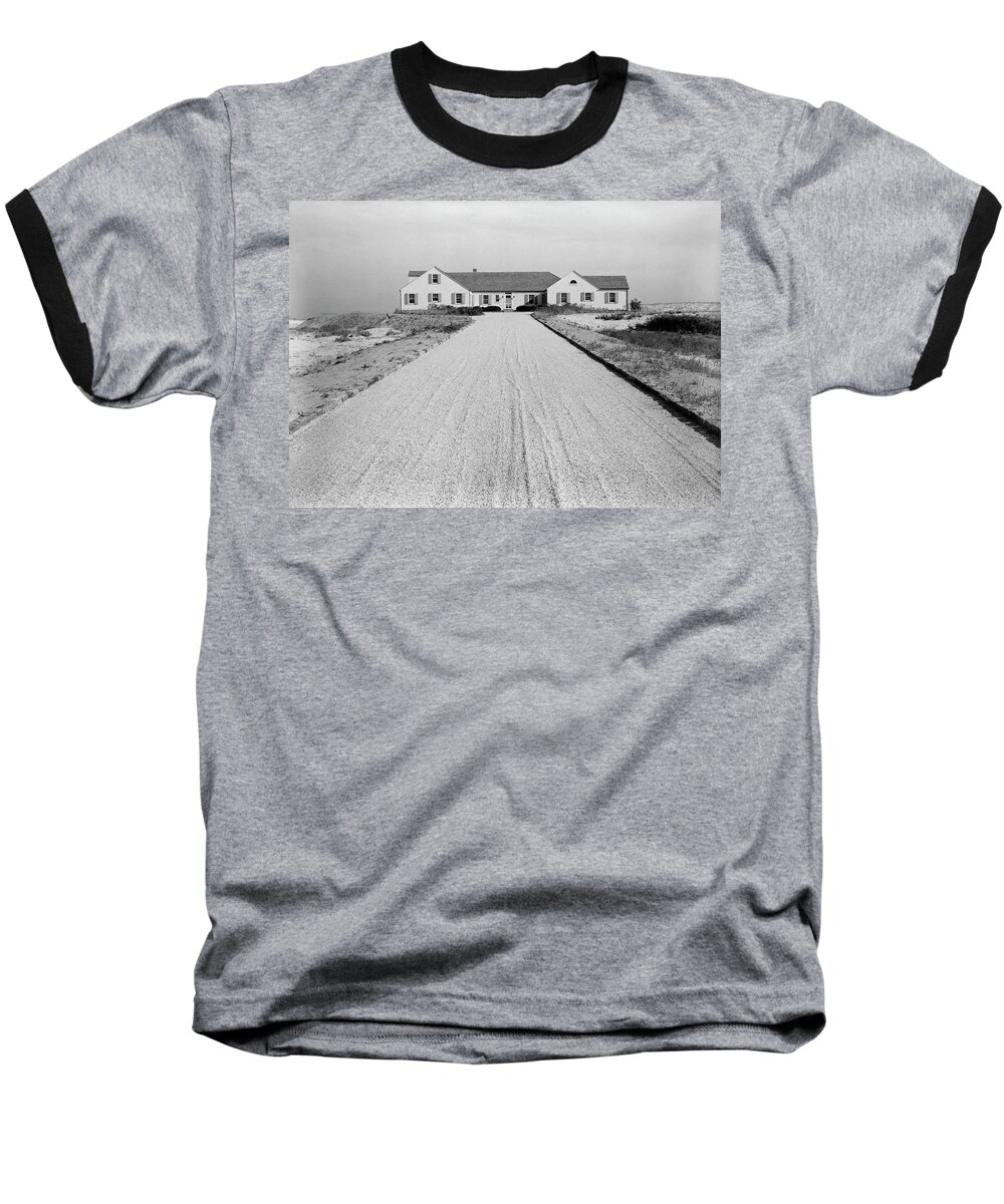 Exterior Baseball T-Shirt featuring the photograph Dr. Robert Boggs House In Southampton by Tom Leonard