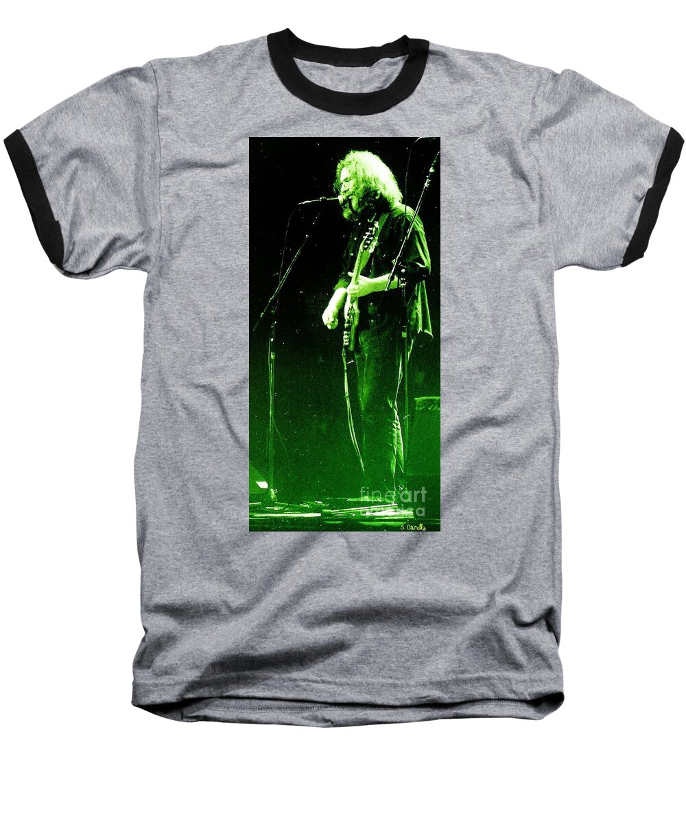 Jerry Baseball T-Shirt featuring the photograph Dressed Myself in Green by Susan Carella