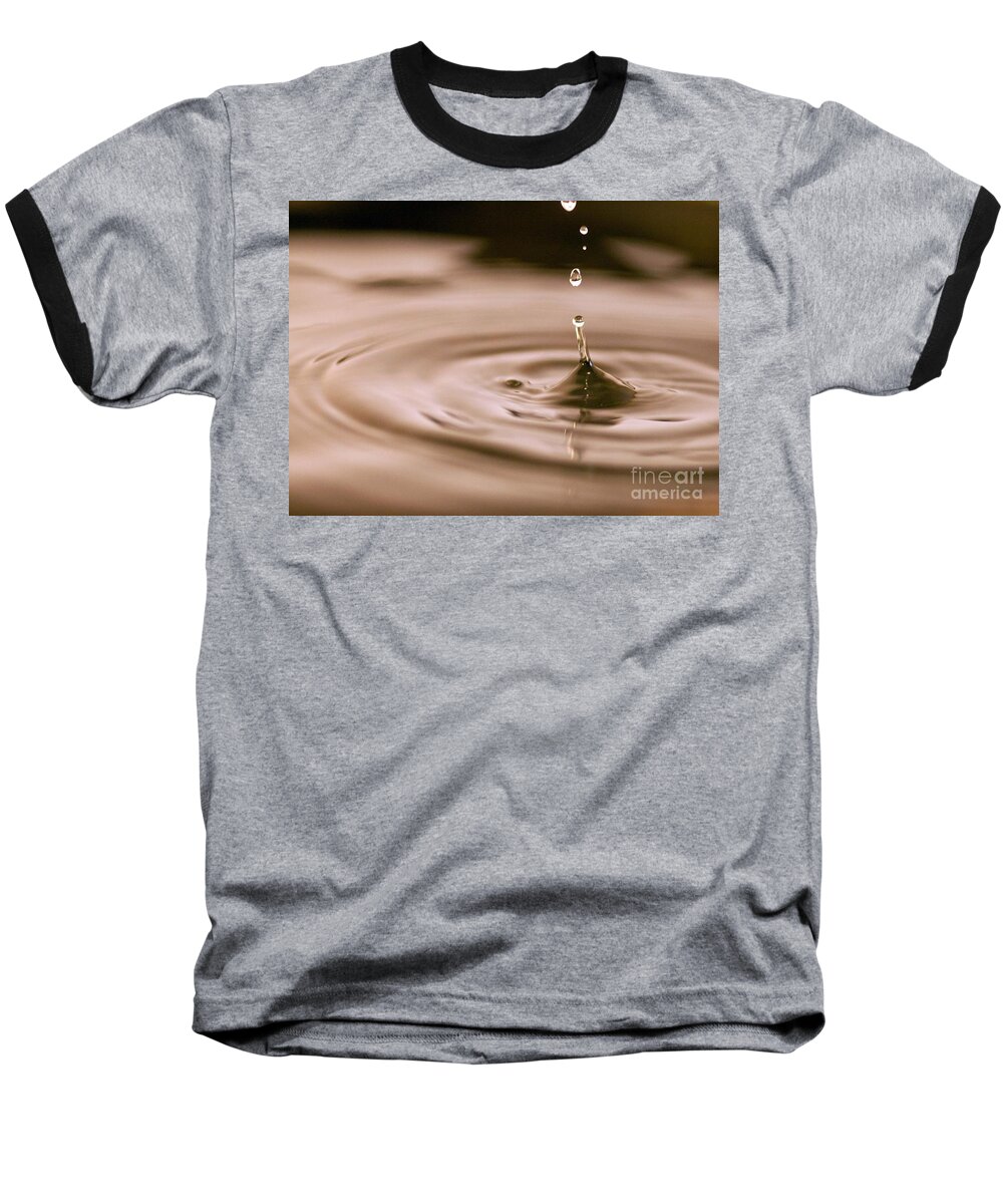 Sandra Clark Baseball T-Shirt featuring the photograph Drip Drop by Sandra Clark