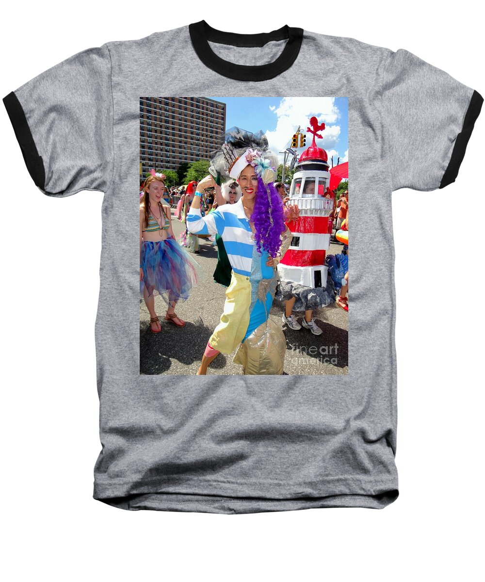 Coney Island Baseball T-Shirt featuring the photograph Duality by Ed Weidman